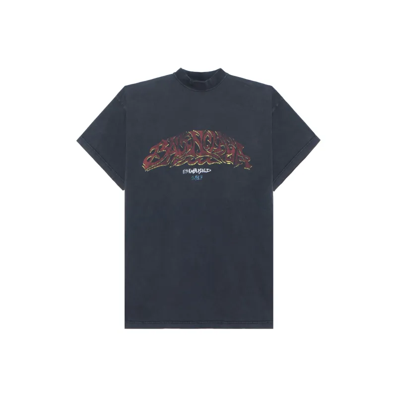 Balenciaga Logo print Cotton T shirt-0