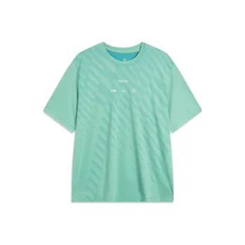 LINING Wade Collection T Shirts Men Clear Water Teal/Emerald Green