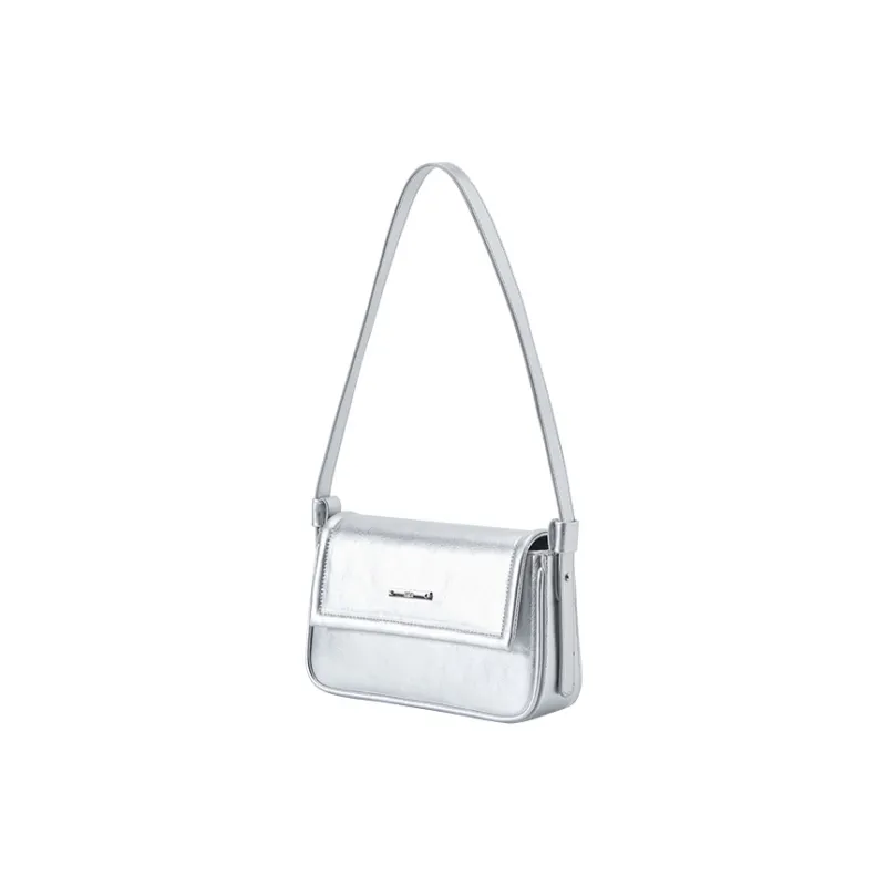 SEM/R PU Crossbody Bag, Shoulder Bag Medium Size Women's Smoke Gray, Silver/White, Yellow Tone, Pink Tone-7