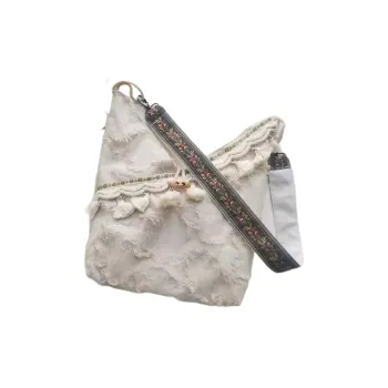 Boniu Cotton Handbag Regular Unisex Ecru