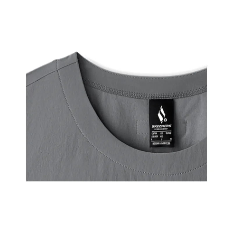 Skechers SKECHLUXE SS25 T Shirt Men's Iron Door Gray-1