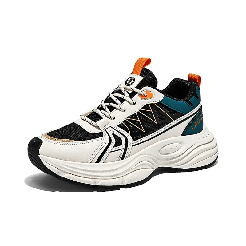 Yi Jiabao Anti Slip And Wear Resistant Balance Low Top Chunky Sneakers Men's-3