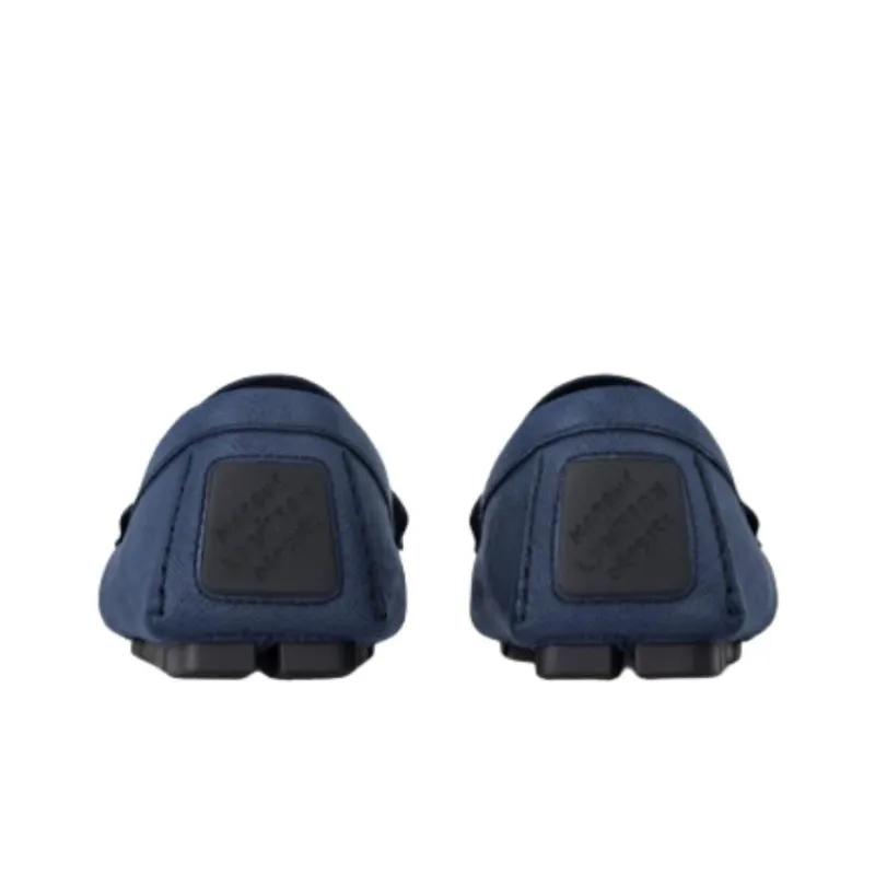 LOUIS VUITTON Monza Taïga Casual Shoes Men's Blue-4