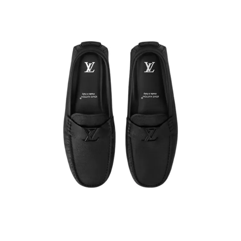 LOUIS VUITTON MONZA TAÏGA Casual Shoes Men's Black-3