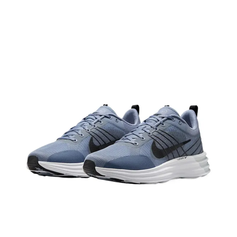 Nike Lunar Roam Low Top Casual Shoes Men's Gray Blue-2