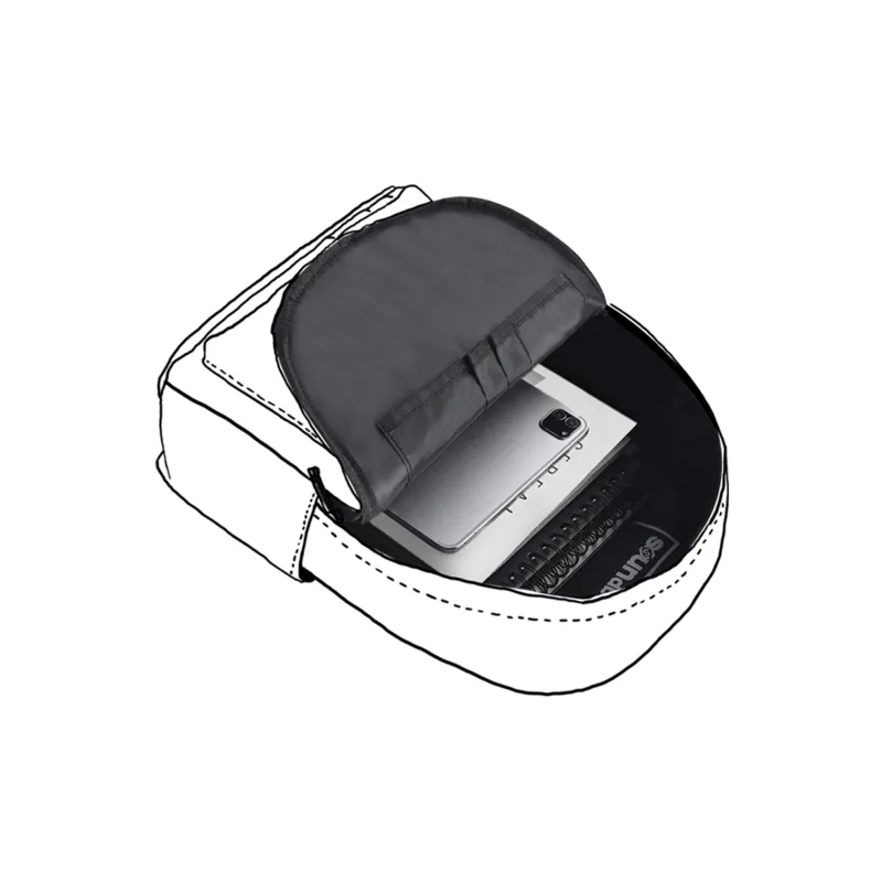 ONRF SOUNDBYTE Collaboration Polyester Backpack Laptop Bag Regular Unisex White-4