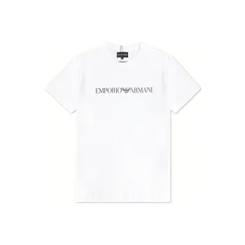 EMPORIO ARMANI Pima jersey T shirt With Logo Print