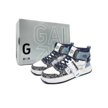 Gai Renpu Slip Resistant Water Resistant Cushioned Wear Resistant Height Increasing Mid Top Skateboard Shoes Men's