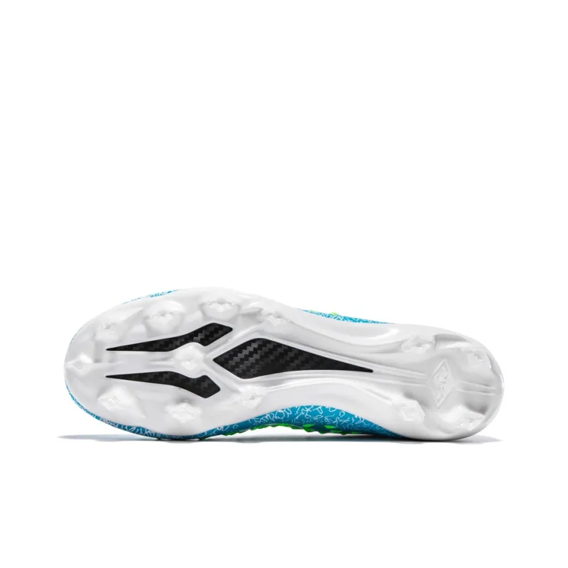 QIUTEXIONG Soccer Shoes Unisex High Top White/Black/Green/Neon Green-48