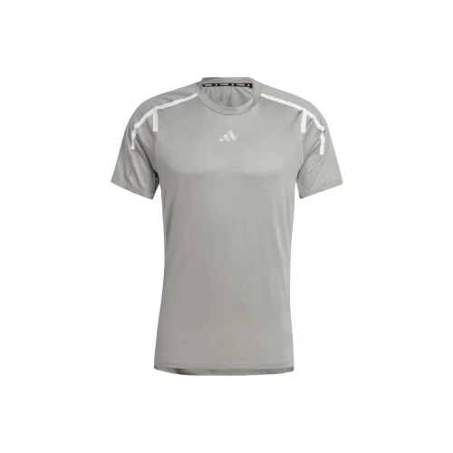 Adidas T Shirts Men Pure Quality Gray