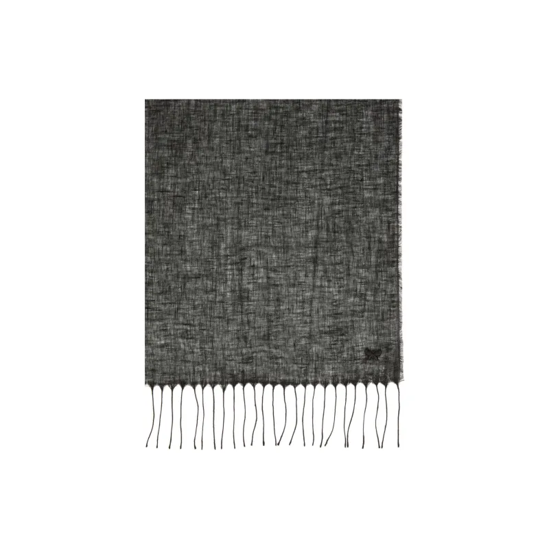 WEEKEND MaxMara Linen Shawls Unisex Black-1