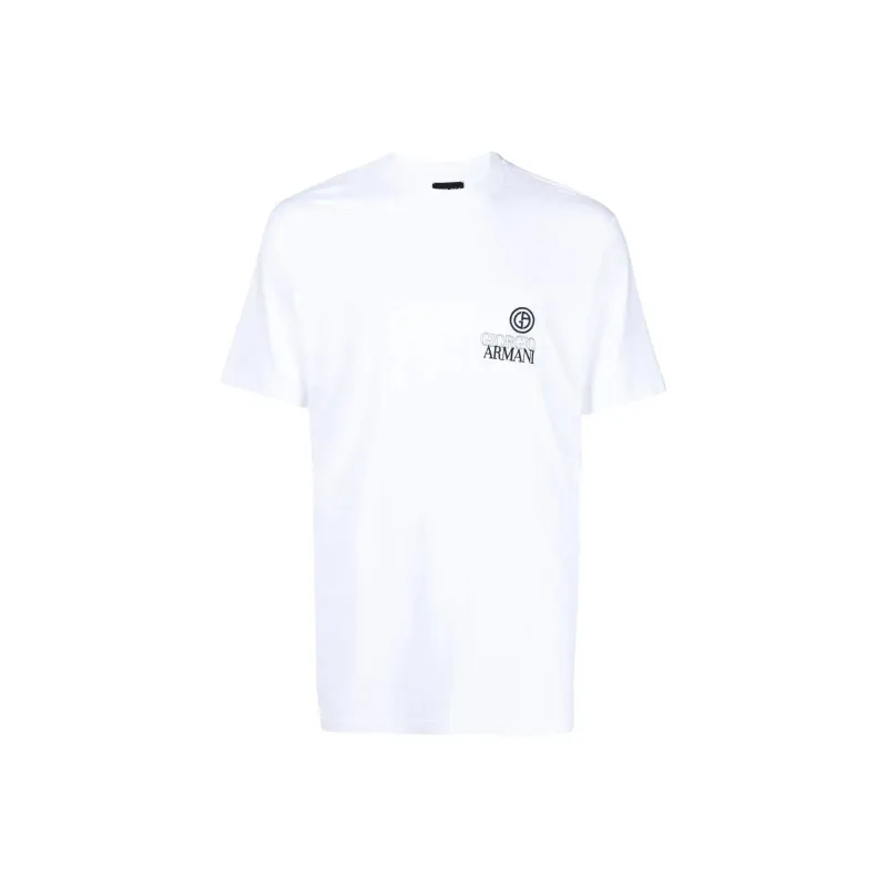 GIORGIO ARMANI T Shirts Men White-0