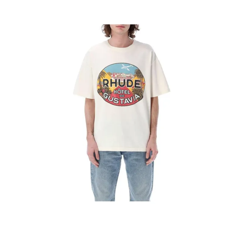 RHUDE T-Shirts Men White-0