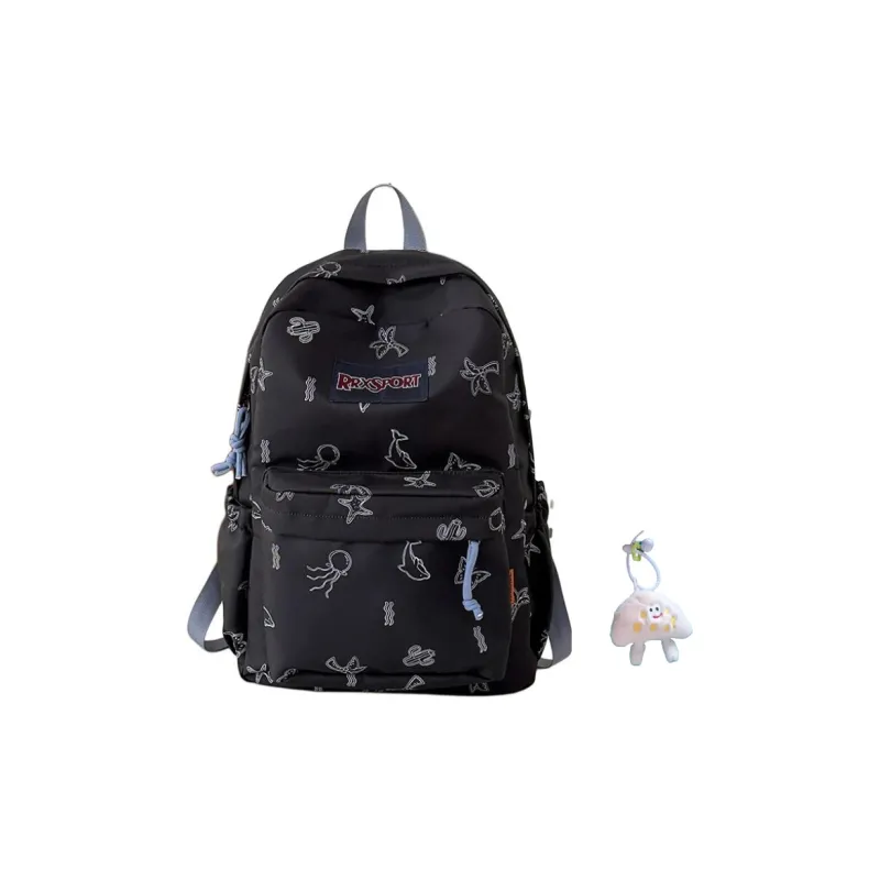 BRABOSTON Nylon Backpack Regular Unisex White/Black/Blue/Pink-4