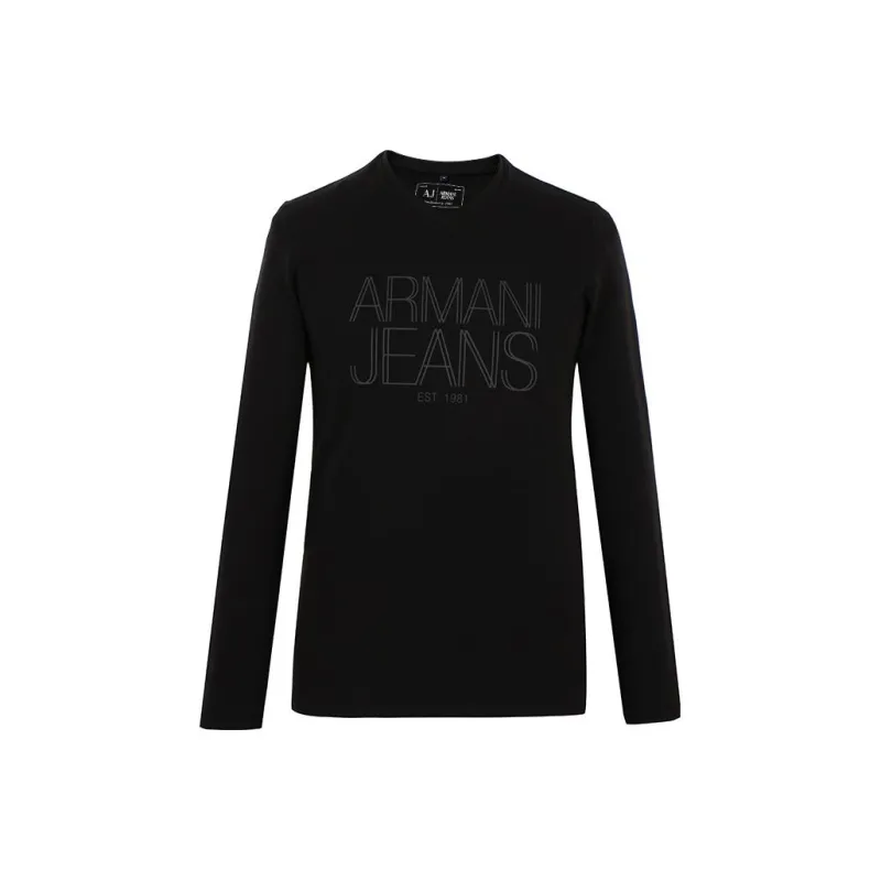 ARMANI JEANS T Shirts Men Black-0