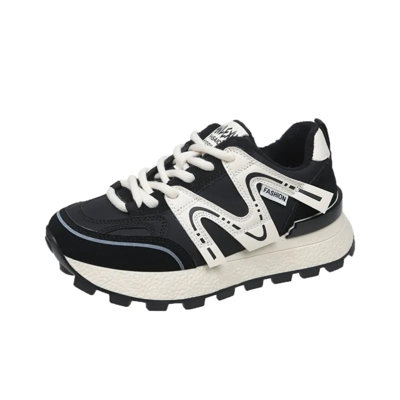 Nrillo Anti Slip Wear Resistant Breathable Height Increasing Low Top Casual Shoes Women's-0