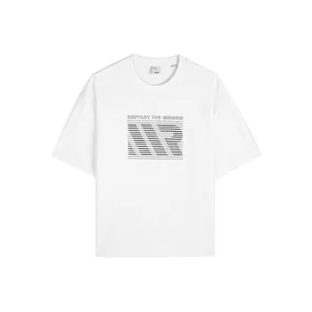 GXG Urban Aesthetics Of The Blockbuster Weaving Series T-Shirts Men Raw White