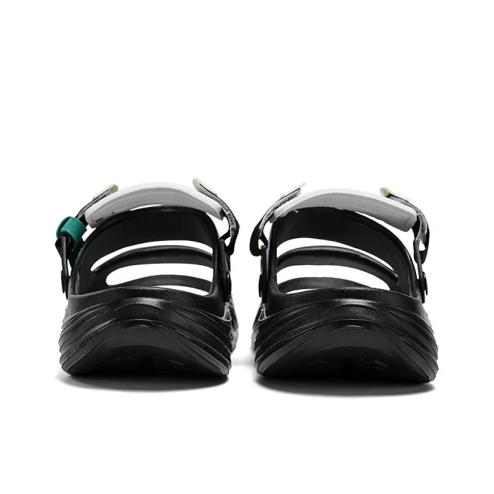 Mulinsen Beach Sandals Unisex Black/Khaki Brown/Matcha Green-3