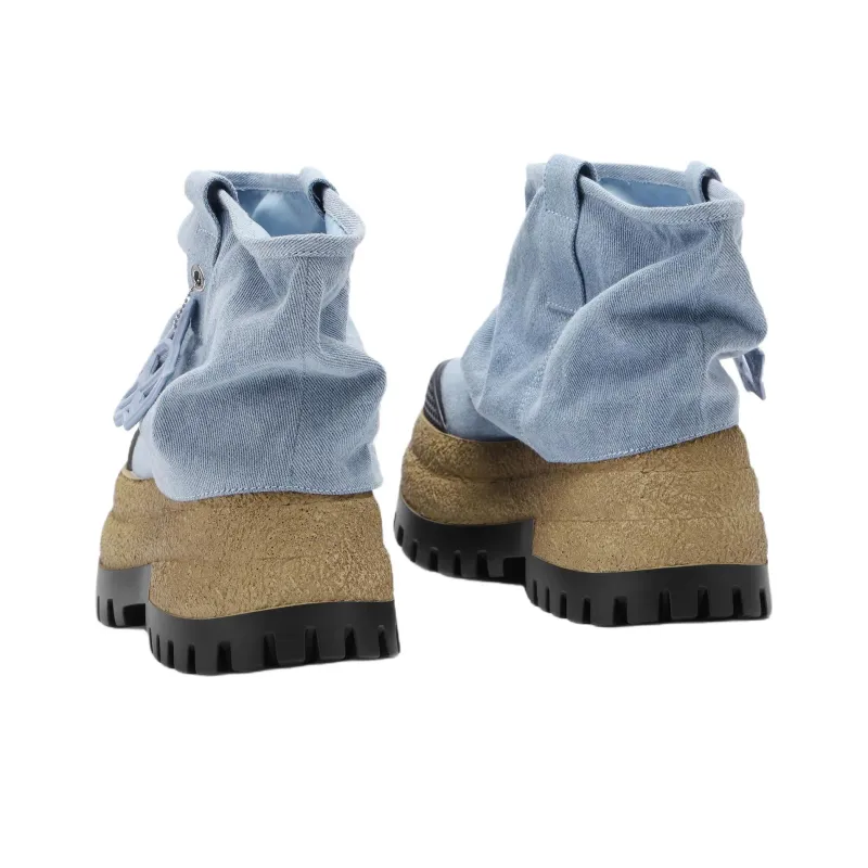 Naked Wolfe Dream Ankle Boots 9cm Women's Blue-3