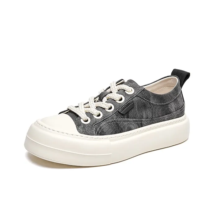 Lee Cooper Anti Slip And Wear Resistant Height Increasing Low Top Skateboard Shoes Men's-1