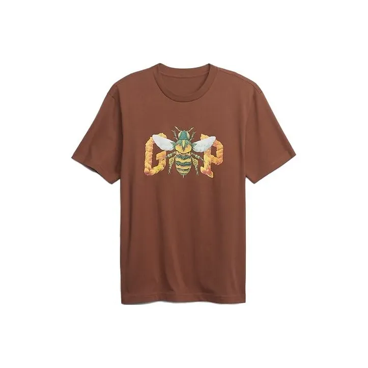 GAP T-Shirts Unisex Brown-0