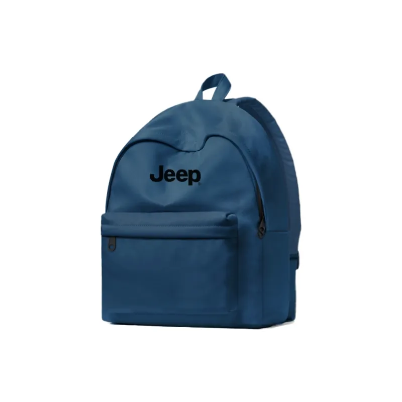 Jeep Theme Series Fabric University Student Backpack Unisex Gray White Paint/Obsidian Black/Dark Blue-9