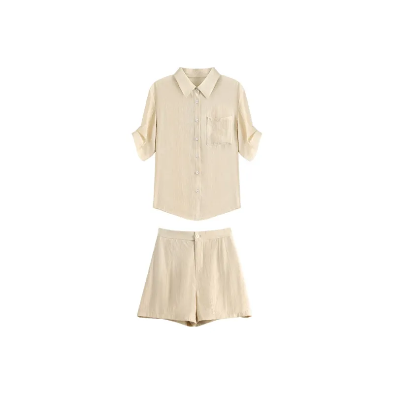 She Enjoys Casual Suit Women's Light Khaki-1