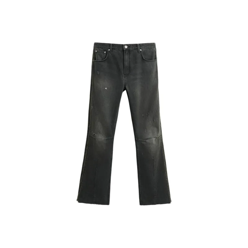 ZARA Jeans Men Black/Green-1