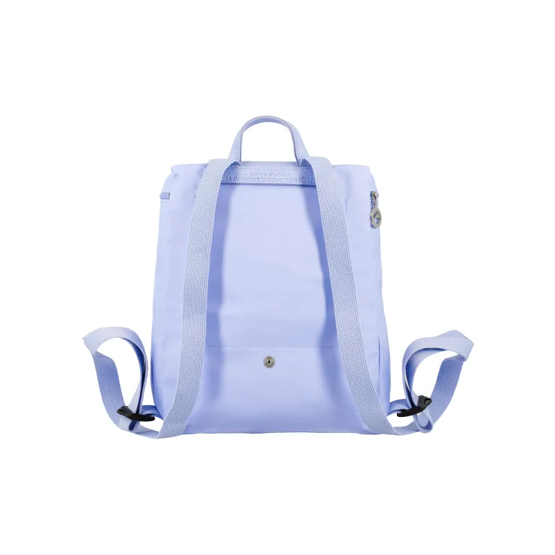 LONGCHAMP Le Pliage Green Cow Leather Trim Backpack Women's Blue-2