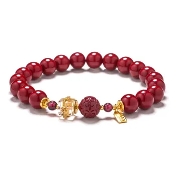 Lingfei Cinnabar Bracelets Women's