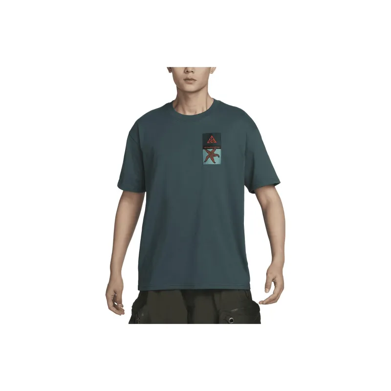 Nike ACG T Shirts Men Dark Blue Gray-0