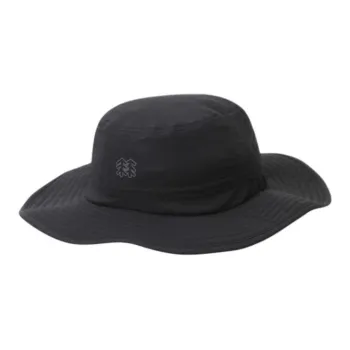 KOLON SPORT Nylon, Polyurethane, Polyester, Recycled Polyester Bucket Hats Unisex Black