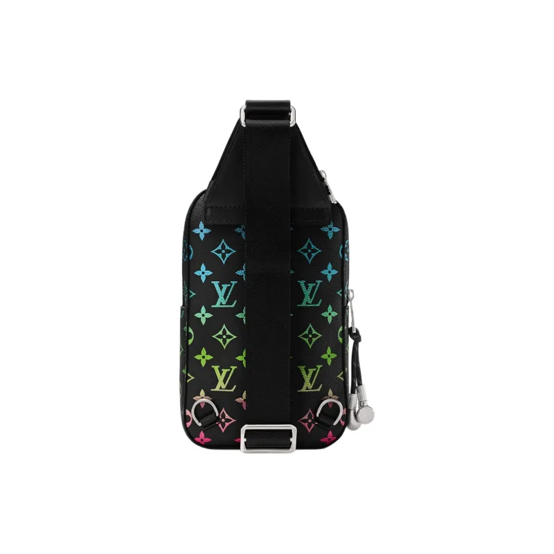 LOUIS VUITTON Print Crossbody Bag Unisex Black-2