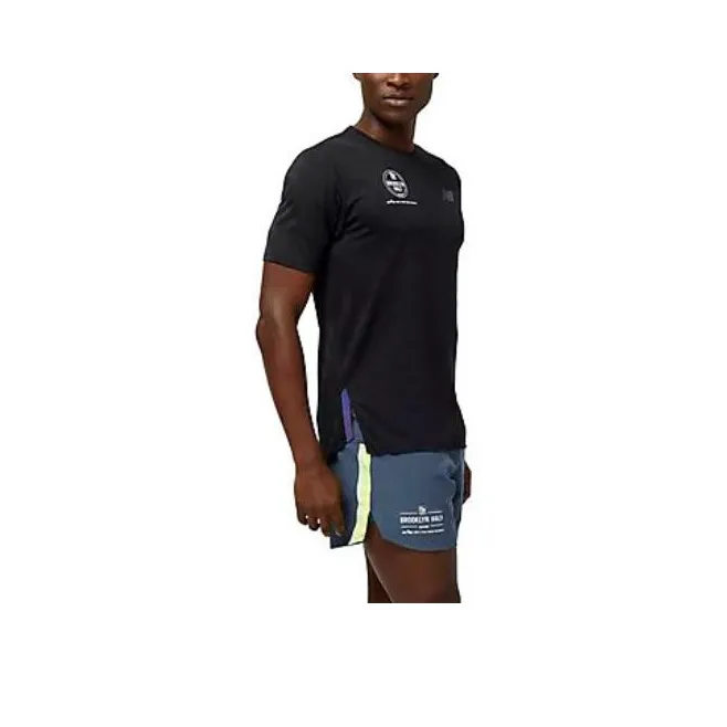 New Balance Rbc Brooklyn Half Impact T-Shirts Men Black-2