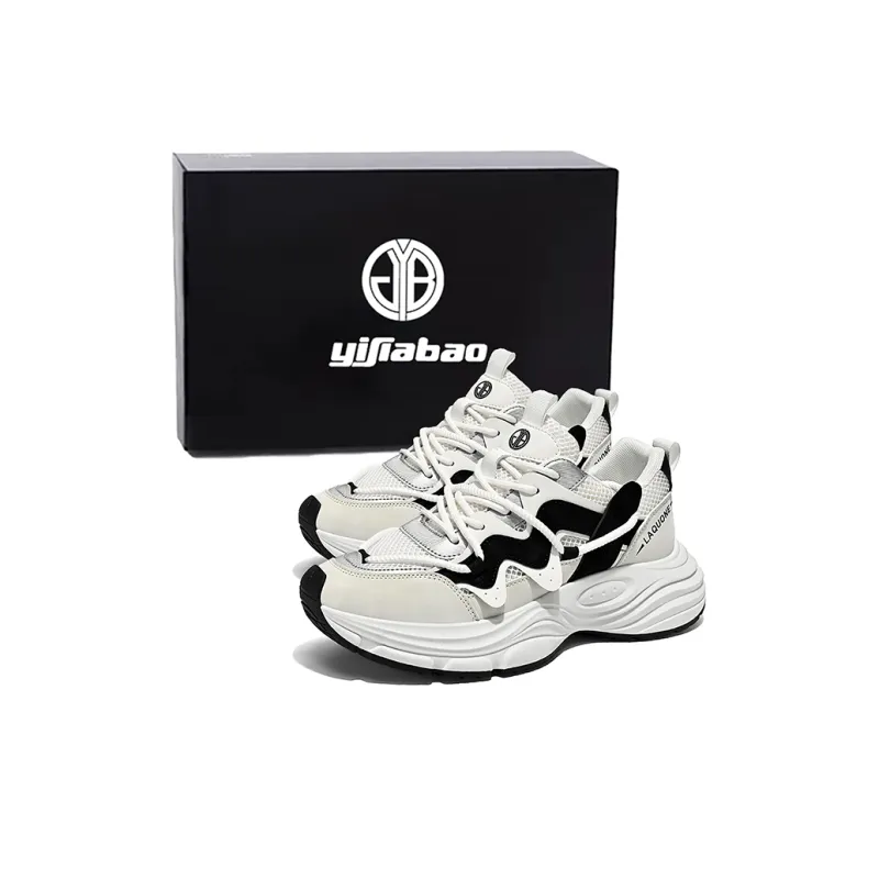 Yi Jiabao Anti Slip And Wear Resistant Quick Dry Low Top Chunky Sneakers Men's-0