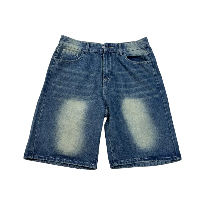 KVIV Denim Shorts Men's Vintage Blue -3
