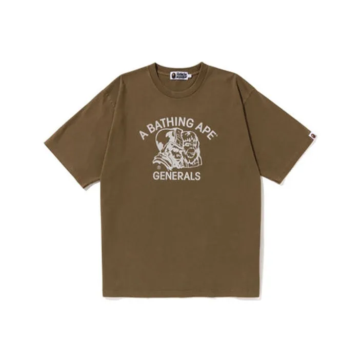 Bape Pigment Dyed General Bape Relaxed Fit Tee-0