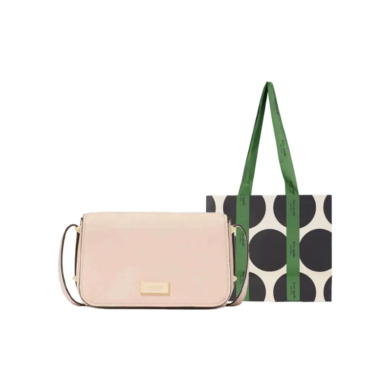 Kate Spade Cow Leather Crossbody Bag, Shoulder Bag Small Size Women's Milk Pink-0
