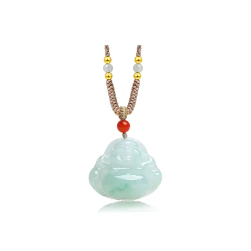 With The Heart Of The Jade Glutinous Jade Necklaces Women's