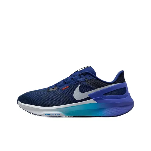 Nike Zoom Structure 25 Low Top Running Shoes Men's Dark Blue