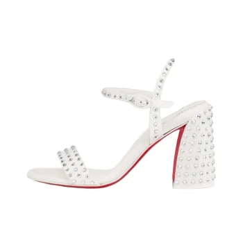 CL LUBOTING Miss Jane One Strap Sandals 8.5cm Women's White