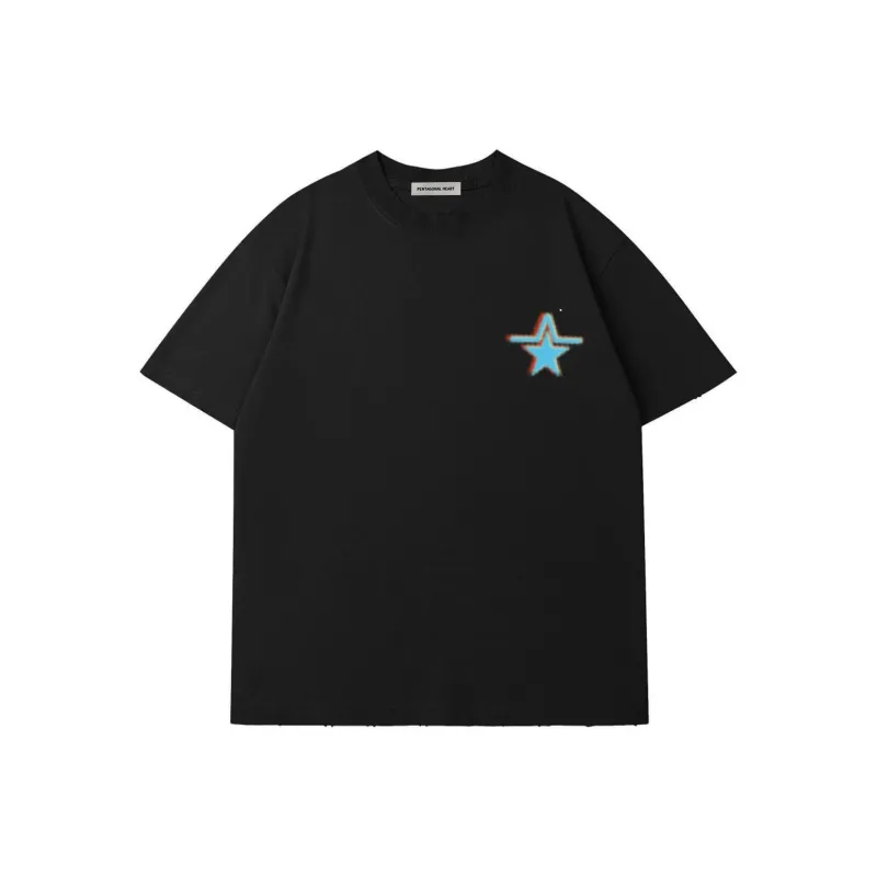 PENTAGONAL HEART Stepping Star Dream Series Round Neck T shirt Unisex-6