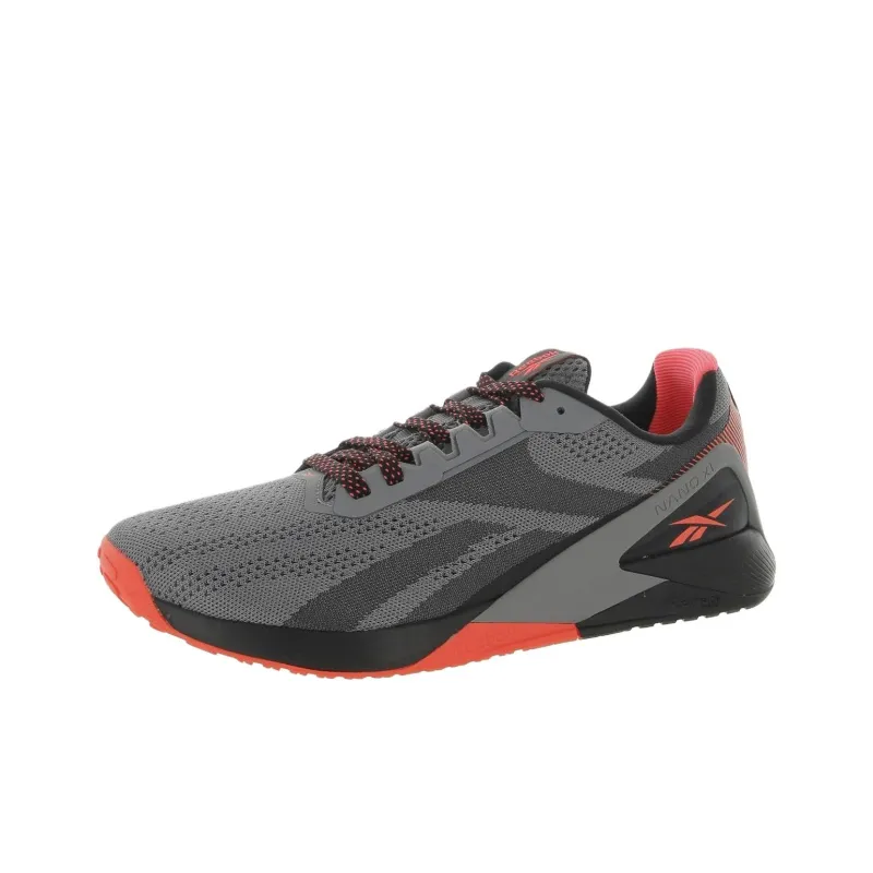 Reebok Nano X1 'Pure Grey Orange Flare'-1