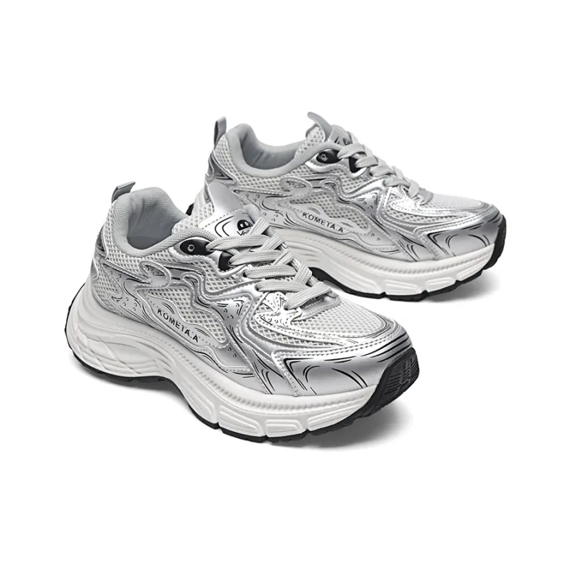 KOMETA.A Anti Slip And Wear Resistant Height Increasing Low Top Chunky Sneakers Unisex-22