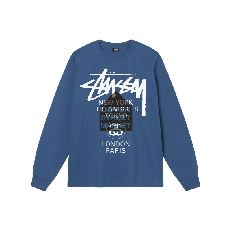 Stussy Classic Gear L/S Pigment Dyed Tee-2