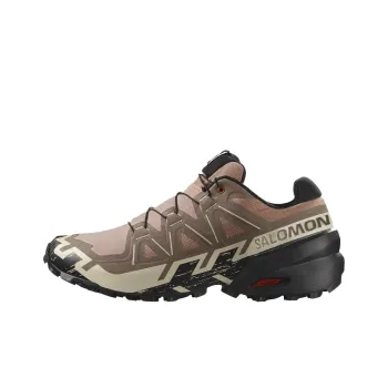 SALOMON Speedcross 6 Low Top Running Shoes Men's Pink Brown