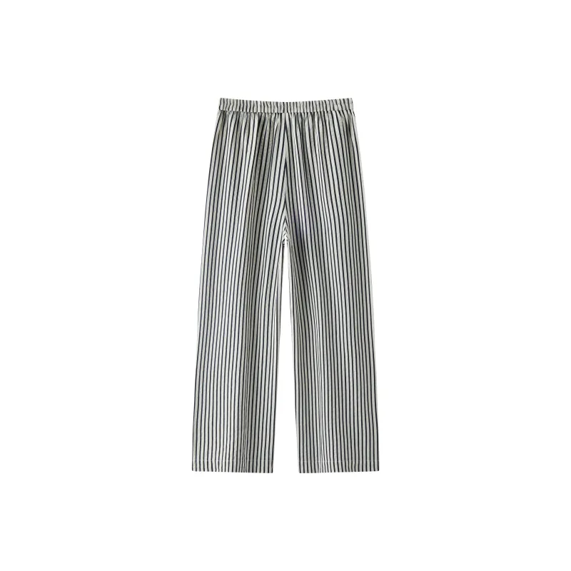 SEM/R Casual Pants Women's White Blue Tone 00318-1