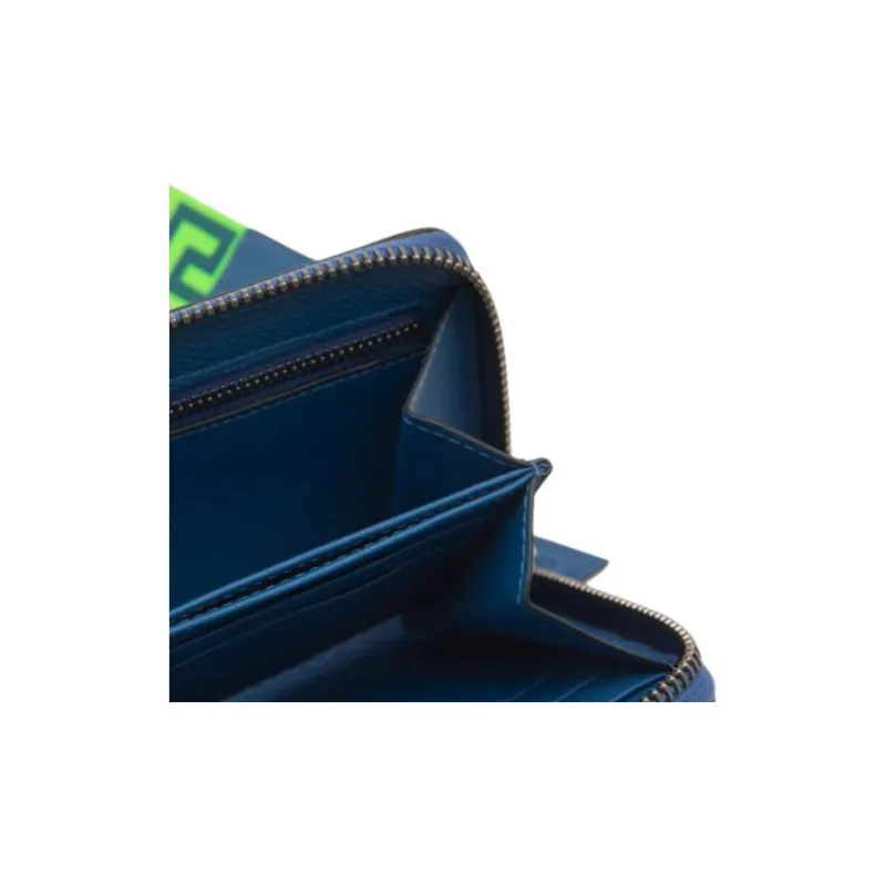 FANSIZHE Cow Leather Coin Purse Small Size Women's Blue-7