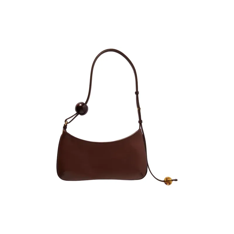 Jacquemus Le Bisou Calfskin Crossbody Bag, Shoulder Bag Women's Brown-1