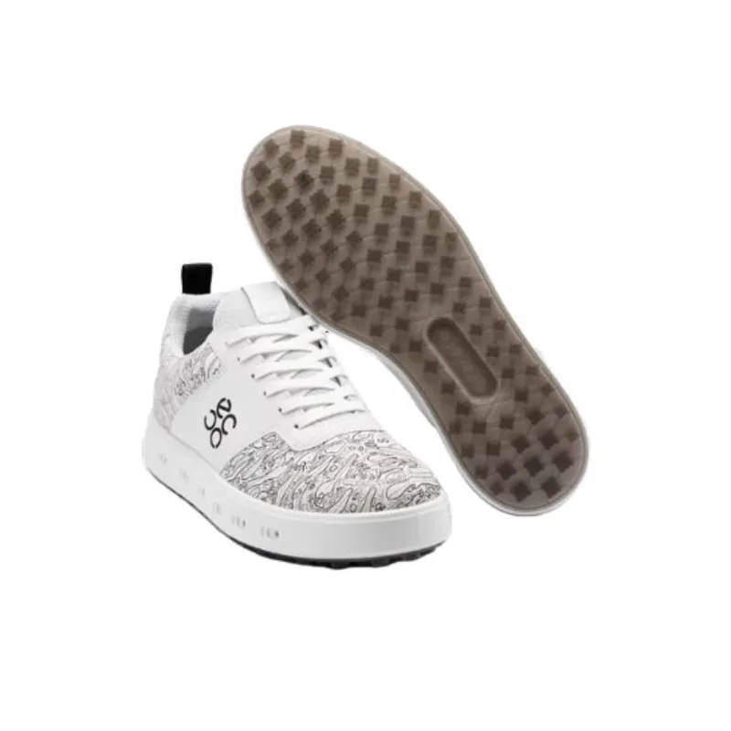 Ecco Street 720 Series Cushioned Slip-Resistant Low-Top Golf Shoes Men's White-1